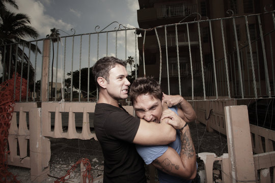 Men fighting