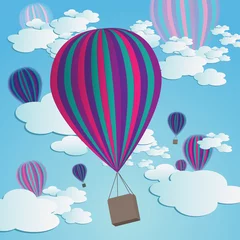 Gordijnen Hete lucht ballonnen © Dani McDaniel