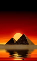 Poster Egyptische piramides © R-O-M-A