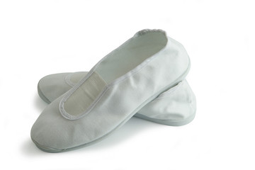 Paire de rythmiques blanches sur fond blanc