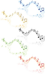 Vector set note; clip-art