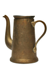 metallic coffee-pot