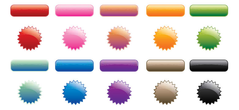Boutons pour le web