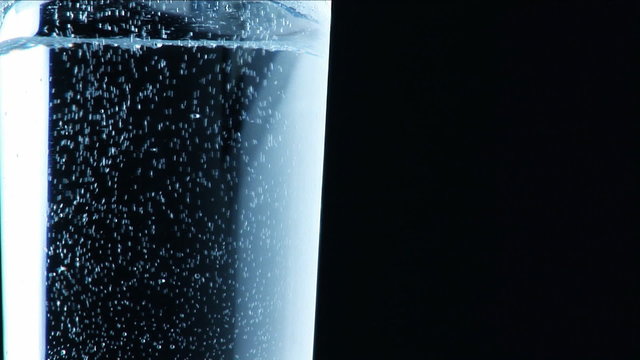 Bubbles in Glass of Water