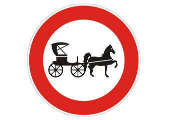 Achtung - Pferdekutschen