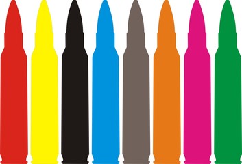 Coloured  bullets 2