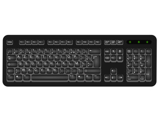 Clavier AZERTY très détaillé
