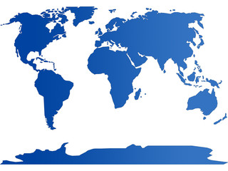 Obraz premium Mundo plano en 2D