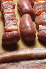 Carne di maiale cruda