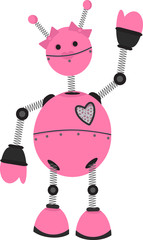 Pink Girl Robot