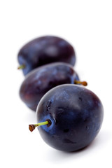 Frische Pflaumen,freigestellt
