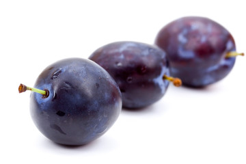 Frische Pflaumen,freigestellt