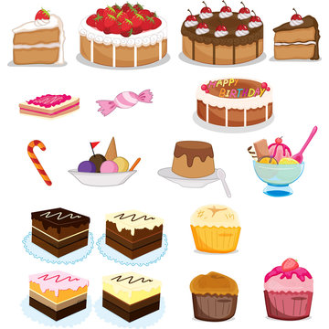 assorted sweets and desserts