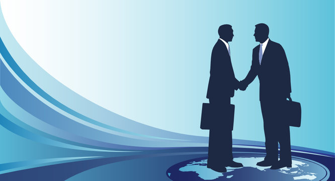 Businessman who shakes hands
