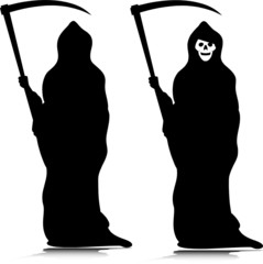 grim reaper vector silhouettes