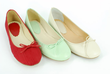 woman ballet flat shoes