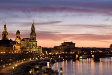 Abendstimmung am Elbufer Dresden © Michael Schmidt