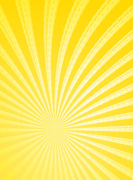 Yellow twisted rays background