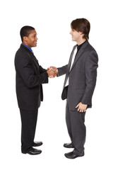 businesspeople - handshake greeting