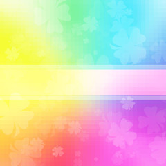 Fototapeta na wymiar colorful clover wallpaper