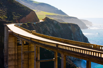 Bixby Bridge in Big Sur California - Powered by Adobe