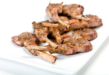 Lamb Chops on Platter