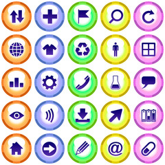 Vector beautiful icon set