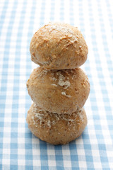 Whole meal bread rolls