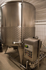brewery. Storage tanks