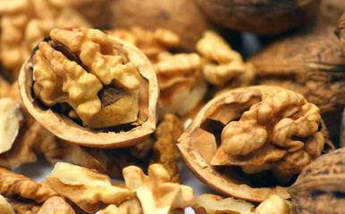 Cracked walnuts