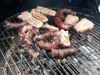 Barbequeing Meat