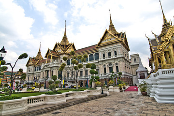 Chakri Mahaprasad Hall des Grand Palace in Bangkok mit Museum