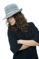Fototapeta premium The girl in the hat