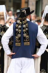 homme au chapeau rond ,vive la bretagne