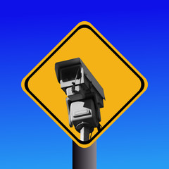 warning cctv camera sign