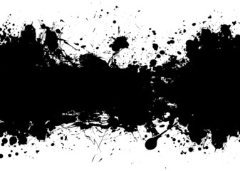 grunge banner black