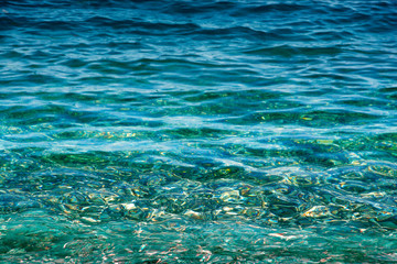 Fototapeta premium Gentle wave of the turquoise waters