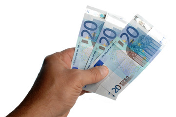 les trois billets de vingt euros