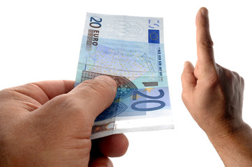 un seul billet de vingt euros