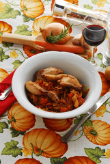 Pollo in umido con verdure - Secondi di carne del veneto