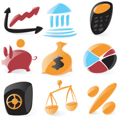 Smooth finance icons