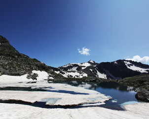 Obraz premium Blue mountains lake