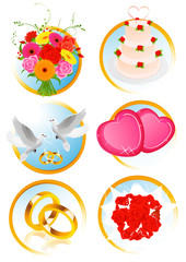 Wedding icon collection