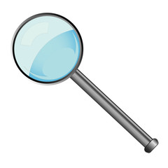 realistic vector magnifying glass