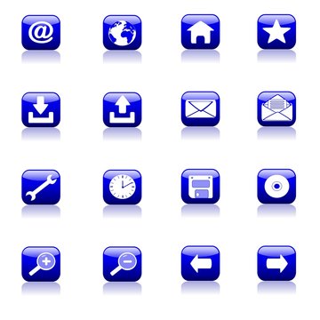 Set Icone Blu