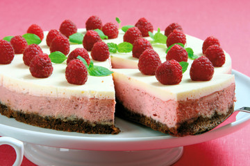 Raspberry cheesecake