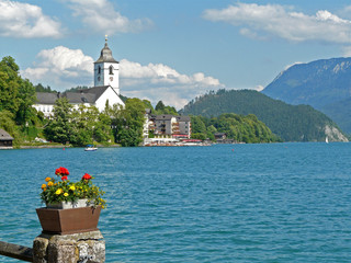 Blick auf St. Wolfgang im Salzkammergut