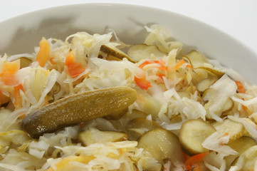 fresh home made healthy sour vegetable salad