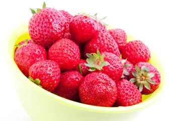 Strawberry in the bowl