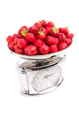 Strawberry on the scale